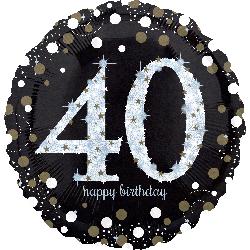 Age40 - FB Holo Sparkling 40 BDay