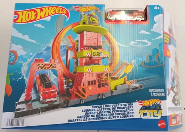 Hot Wheels City Super Loop Fire Station