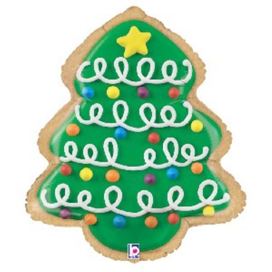 Foil Balloon Super Shape Christmas Cookie Tree 25inch