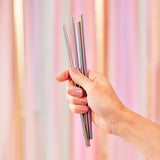 Straws Stainless Steel Rainbow (5)