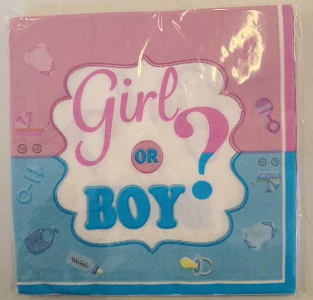 Baby Shower - Napkins Boy or Girl (16)