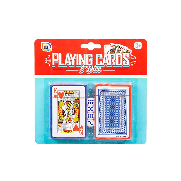 Playing Cards 2 Pack with 4 Dice