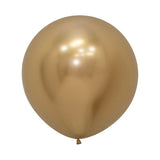 Balloon - Latex Chrome Reflex Gold 24 in