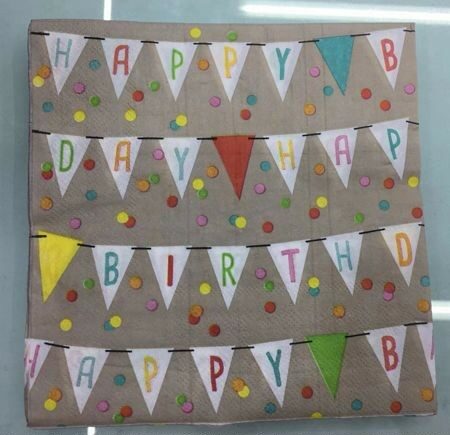 Serviettes HBD Flags (20)