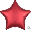 Foil Bal Plain - Satin Luxe Sangria Star