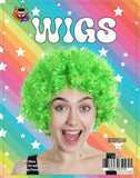 Wig Afro Lime Green