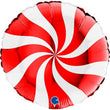 FB Swirly Red & White