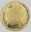 Foil Balloon Glitter Gold Sequins