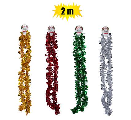 Xmas Tinsel Garland 10cm x 2m