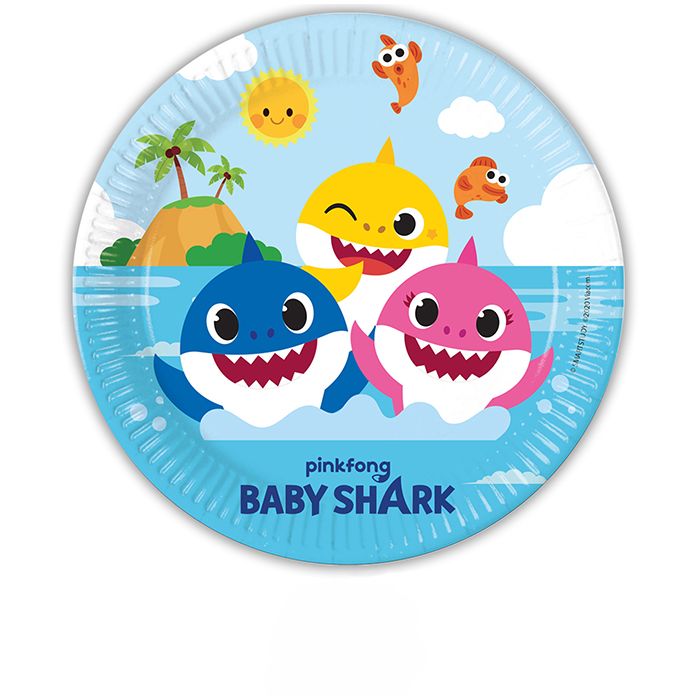 Baby Shark Plates 23cm (8)