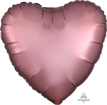 Foil Bal Plain - SatinLuxe RoseCop Heart
