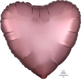 Foil Bal Plain - SatinLuxe RoseCop Heart