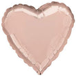 Foil Bal Plain - Rose Gold Heart