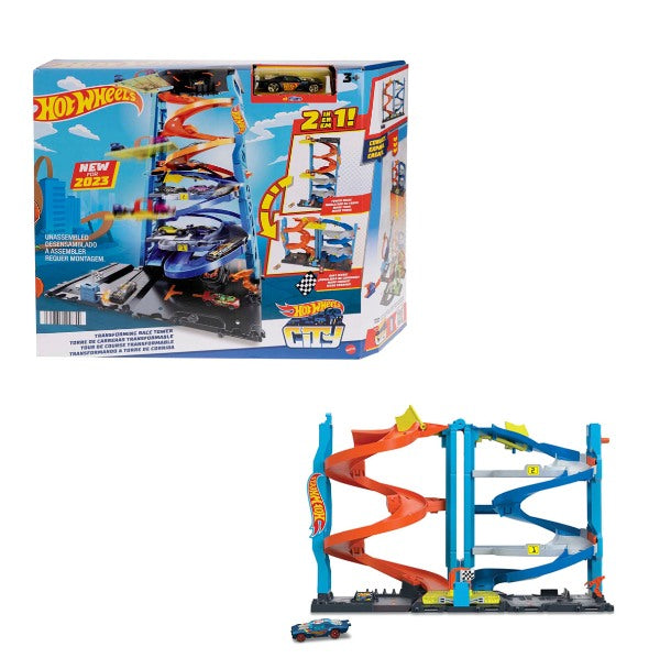 Hot Wheels 2 in 1 City Transforming Race Tower