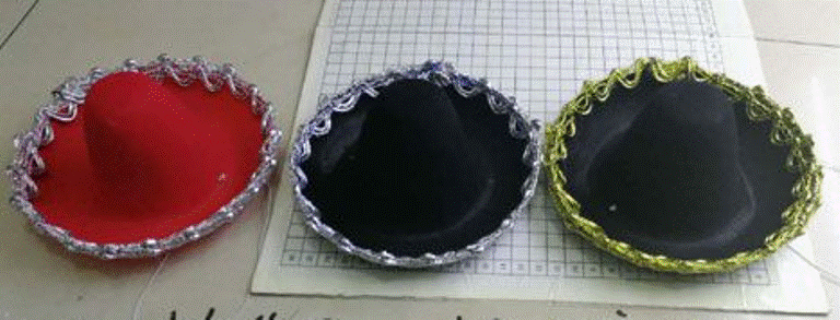 Sombrero Mini Plastic assorted