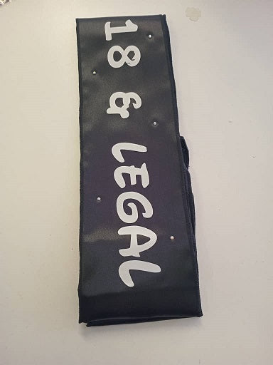 Age18 - Sash 18 &amp; Legal Black