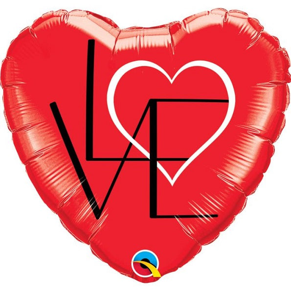 Valentine Foil Balloon Heart love