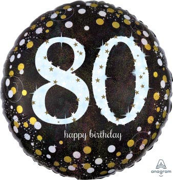 Age80 - FB Holo Sparkling 80 BDay