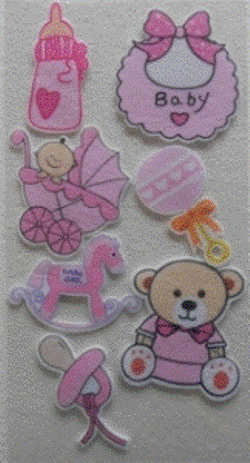Baby Shower Decorations Pink 7pce