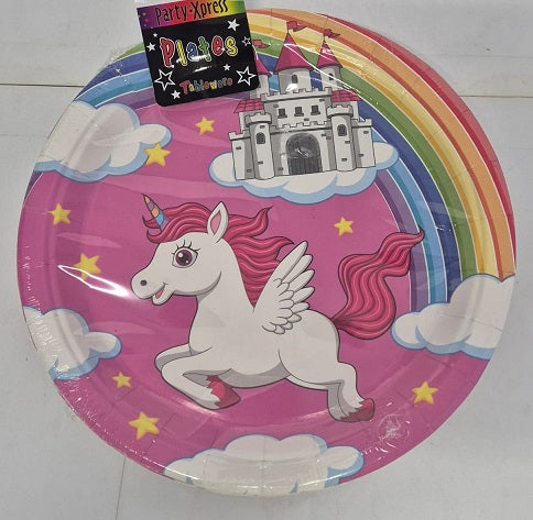 Unicorn Paper Plates 8s