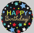 Foil Balloon Happy Birtday Stars