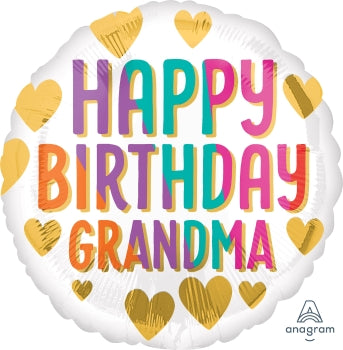 Foil Balloon - Happy birthday Grandma