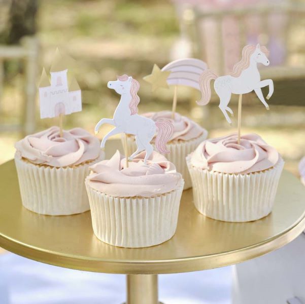 Princess Party Cupcake Toppers 12pc