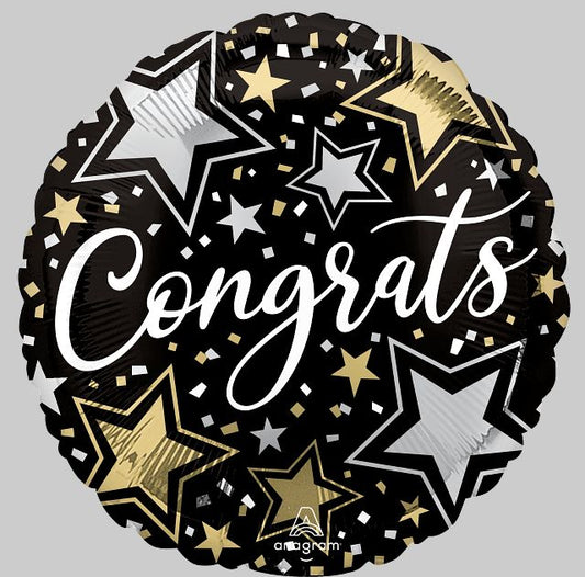 Foil Balloon - Congrats Stars