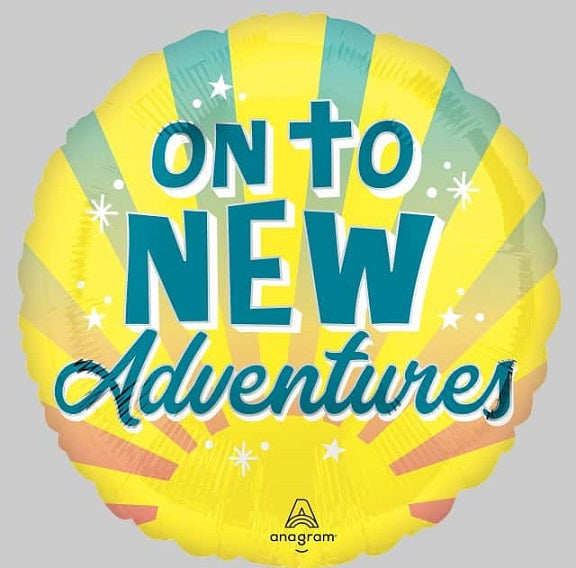 Foil Balloon- On To New Adventures