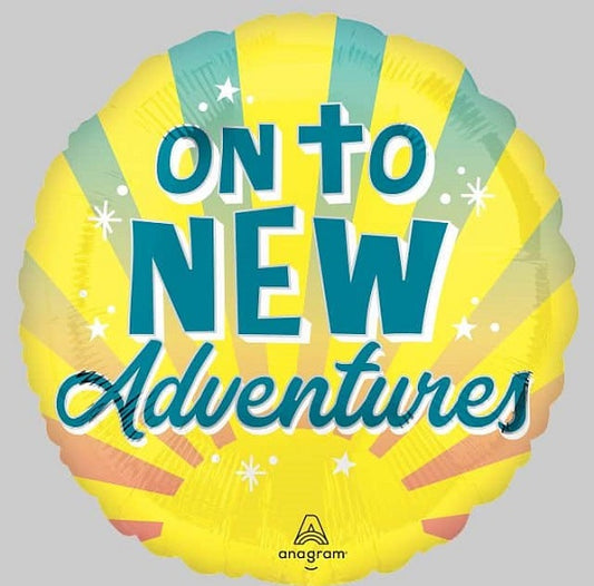 Foil Balloon- On To New Adventures