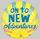 Foil Balloon- On To New Adventures