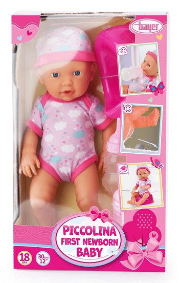 Piccolina Newborn Baby Doll 30cm