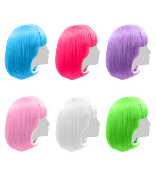 Wig Short Bob assorted colours