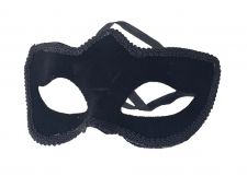 Mask Masquerade Black Suede