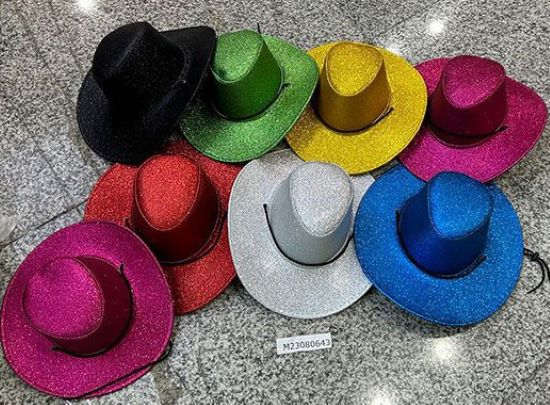 Cowboy Hat Glitterish assorted