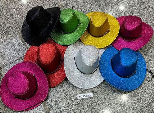 Cowboy Hat Glitterish assorted