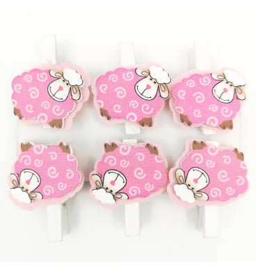 Peg Sheep Pink (4.5cm)