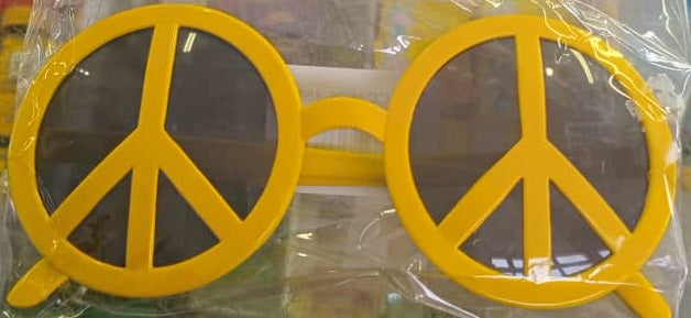 Glasses Peace Sign Yellow