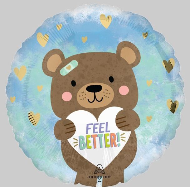 Foil Balloon - Feel Better Bear