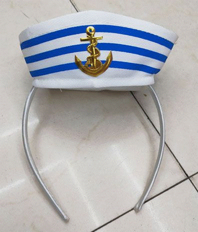 Aliceband Sailor Hat White