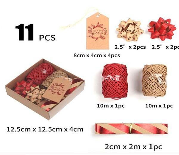 Christmas Gift Ribbon Set in Box