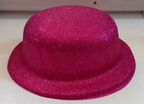 Hat Plastic Bowler Glitter