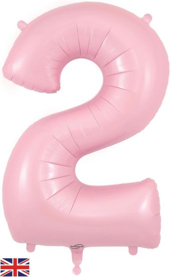 Foil Balloon - SS 2 Matte Pink 34 inch