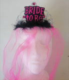 Hen Party - Tiara B2B Pink & Fur & Veil