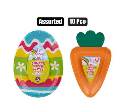Easter Carrot Plates 10pc