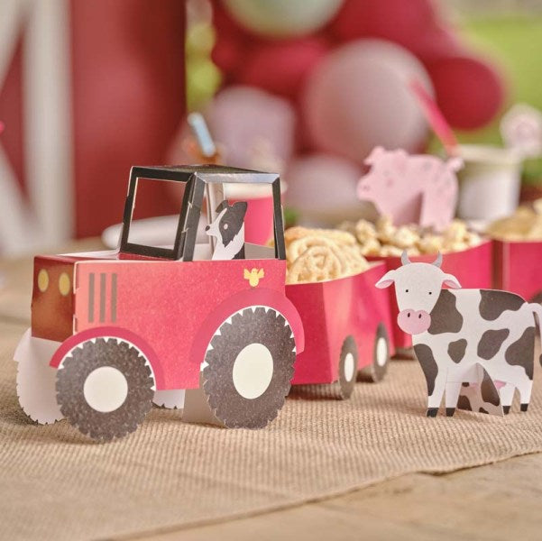 Farm Friends Tractor &amp; Trailer Treat Stand