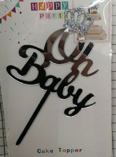 Baby Shower - Cake Topper OH Baby Crown