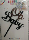 Baby Shower - Cake Topper OH Baby Crown