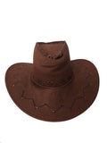 Hat Cowboy Hat Leather Brown