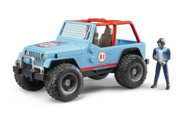 Jeep Cross Country Racer Blue w/Driver